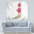 Hawaiian Plumeria and Hibiscus Tapestry White Mode