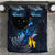 New Zealand Tui Bird Matariki Bedding Set Galaxy Fern With Maori Pattern