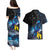 New Zealand Tui Bird Matariki Couples Matching Puletasi and Hawaiian Shirt Galaxy Fern With Maori Pattern