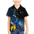 New Zealand Tui Bird Matariki Family Matching Mermaid Dress and Hawaiian Shirt Galaxy Fern With Maori Pattern