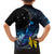 New Zealand Tui Bird Matariki Family Matching Off Shoulder Maxi Dress and Hawaiian Shirt Galaxy Fern With Maori Pattern