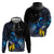 New Zealand Tui Bird Matariki Hoodie Galaxy Fern With Maori Pattern