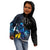 New Zealand Tui Bird Matariki Kid Hoodie Galaxy Fern With Maori Pattern