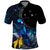 New Zealand Tui Bird Matariki Polo Shirt Galaxy Fern With Maori Pattern