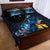 New Zealand Tui Bird Matariki Quilt Bed Set Galaxy Fern With Maori Pattern