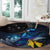 New Zealand Tui Bird Matariki Round Carpet Galaxy Fern With Maori Pattern