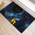 New Zealand Tui Bird Matariki Rubber Doormat Galaxy Fern With Maori Pattern