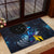 New Zealand Tui Bird Matariki Rubber Doormat Galaxy Fern With Maori Pattern