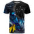 New Zealand Tui Bird Matariki T Shirt Galaxy Fern With Maori Pattern