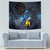 New Zealand Tui Bird Matariki Tapestry Galaxy Fern With Maori Pattern