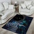 New Zealand Tui Bird Area Rug Matariki Poetry Pattern Galaxy Style