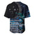 New Zealand Tui Bird Baseball Jersey Matariki Poetry Pattern Galaxy Style