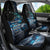 New Zealand Tui Bird Car Seat Cover Matariki Poetry Pattern Galaxy Style