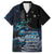 New Zealand Tui Bird Family Matching Long Sleeve Bodycon Dress and Hawaiian Shirt Matariki Poetry Pattern Galaxy Style