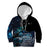 New Zealand Tui Bird Kid Hoodie Matariki Poetry Pattern Galaxy Style