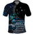 New Zealand Tui Bird Polo Shirt Matariki Poetry Pattern Galaxy Style