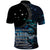 New Zealand Tui Bird Polo Shirt Matariki Poetry Pattern Galaxy Style