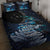 New Zealand Tui Bird Quilt Bed Set Matariki Poetry Pattern Galaxy Style