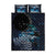 New Zealand Tui Bird Quilt Bed Set Matariki Poetry Pattern Galaxy Style