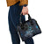 New Zealand Tui Bird Shoulder Handbag Matariki Poetry Pattern Galaxy Style