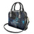 New Zealand Tui Bird Shoulder Handbag Matariki Poetry Pattern Galaxy Style