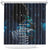 New Zealand Tui Bird Shower Curtain Matariki Poetry Pattern Galaxy Style