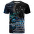 New Zealand Tui Bird T Shirt Matariki Poetry Pattern Galaxy Style