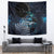 New Zealand Tui Bird Tapestry Matariki Poetry Pattern Galaxy Style