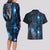 New Zealand Matariki Couples Matching Long Sleeve Bodycon Dress and Hawaiian Shirt The Tribal Maori Face and Silver Fern