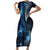 New Zealand Matariki Family Matching Short Sleeve Bodycon Dress and Hawaiian Shirt The Tribal Maori Face and Silver Fern