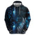 New Zealand Matariki Zip Hoodie The Tribal Maori Face and Silver Fern