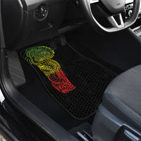 Hawaiian Traditional Tattoos Car Mats Kakau Tribal Tropical Plant Motif Kanaka Maoli Flag Color Inspired