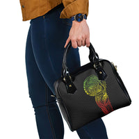 Hawaiian Traditional Tattoos Shoulder Handbag Kakau Tribal Tropical Plant Motif Kanaka Maoli Flag Color Inspired