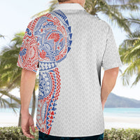 Hawaiian Traditional Tattoos Hawaiian Shirt Kakau Tribal Tropical Plant Motif Hawaii Flag Color Inspired