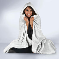 Hawaiian Traditional Tattoos Hooded Blanket Kakau Tribal Tropical Plant Motif Hawaii Flag Color Inspired