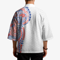 Hawaiian Traditional Tattoos Kimono Kakau Tribal Tropical Plant Motif Hawaii Flag Color Inspired