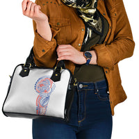 Hawaiian Traditional Tattoos Shoulder Handbag Kakau Tribal Tropical Plant Motif Hawaii Flag Color Inspired