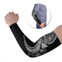 Hawaiian Kakau Tribal Sea Animals Tattoos Arm Sleeves Black Color LT03 Set of 2 Black - Polynesian Pride