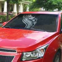 Hawaiian Kakau Tribal Sea Animals Tattoos Auto Sun Shade Black Color LT03 - Polynesian Pride