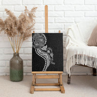 Hawaiian Kakau Tribal Sea Animals Tattoos Canvas Wall Art Black Color LT03 - Polynesian Pride