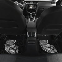 Hawaiian Kakau Tribal Sea Animals Tattoos Car Mats Black Color LT03 Set 2pcs - Back Black - Polynesian Pride