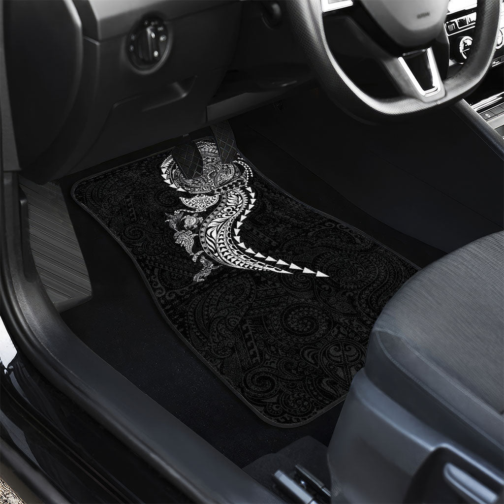 Hawaiian Kakau Tribal Sea Animals Tattoos Car Mats Black Color LT03 - Polynesian Pride