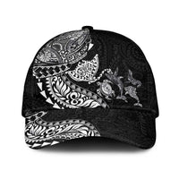 Hawaiian Kakau Tribal Sea Animals Tattoos Classic Cap Black Color LT03 Universal Fit Black - Polynesian Pride