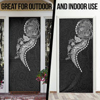 Hawaiian Kakau Tribal Sea Animals Tattoos Door Cover Black Color LT03 - Polynesian Pride