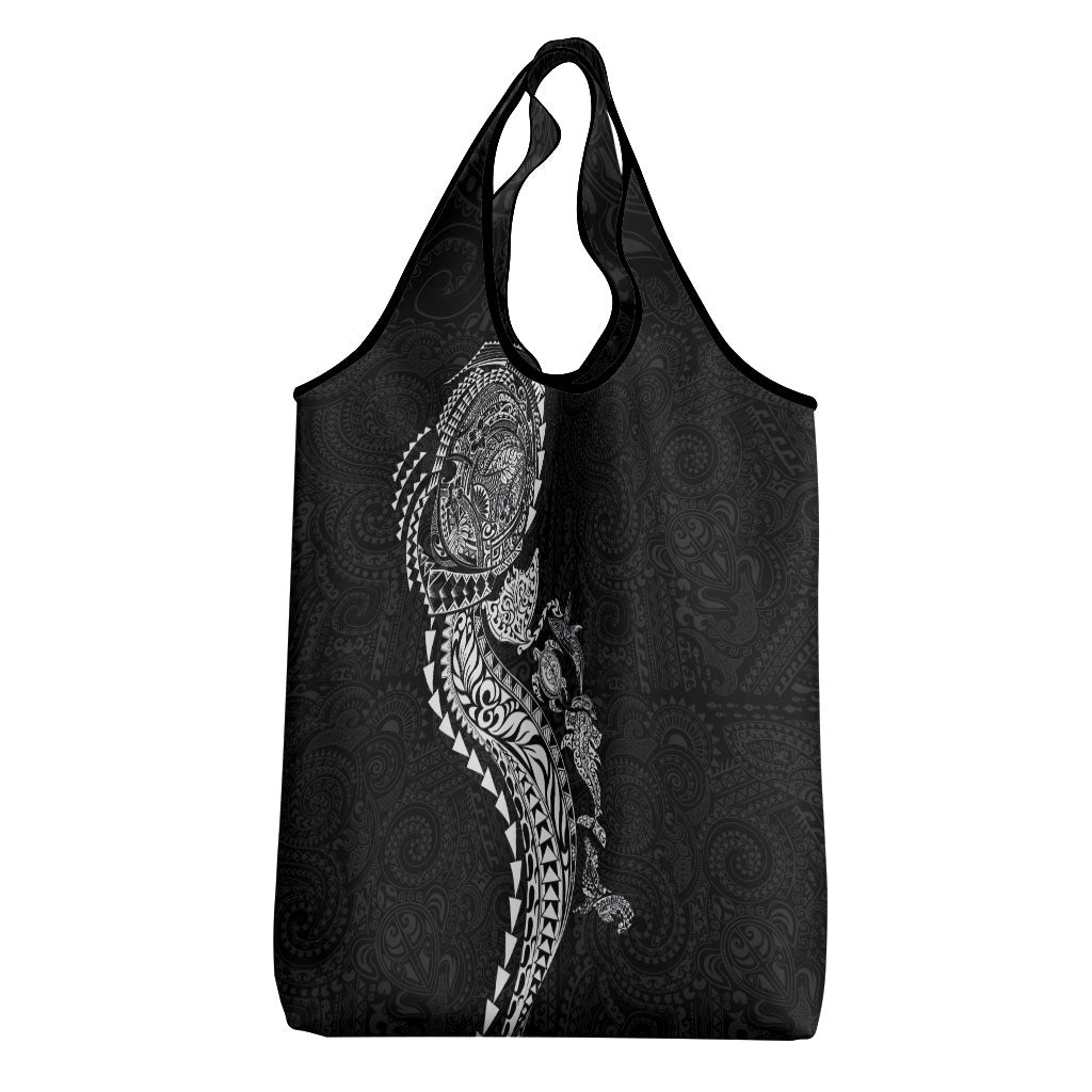 Hawaiian Kakau Tribal Sea Animals Tattoos Grocery Bag Black Color LT03 - Polynesian Pride