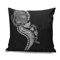Hawaiian Kakau Tribal Sea Animals Tattoos Pillow Cover Black Color LT03 Black - Polynesian Pride