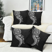 Hawaiian Kakau Tribal Sea Animals Tattoos Pillow Cover Black Color LT03 - Polynesian Pride