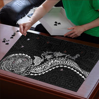 Hawaiian Kakau Tribal Sea Animals Tattoos Puzzle Black Color LT03 - Polynesian Pride