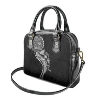 Hawaiian Kakau Tribal Sea Animals Tattoos Shoulder Handbag Black Color LT03 - Polynesian Pride