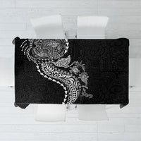 Hawaiian Kakau Tribal Sea Animals Tattoos Tablecloth Black Color LT03 Black - Polynesian Pride